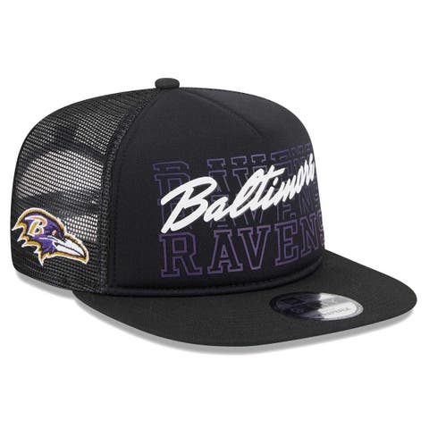 New Era Men's New Era Black Baltimore Ravens Repeat Cuffed Knit Hat with  Pom