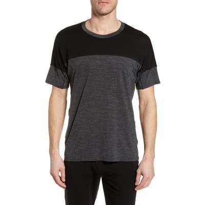Icebreaker Kinetica Colorblock Cool-Lite(TM) T-Shirt, Black