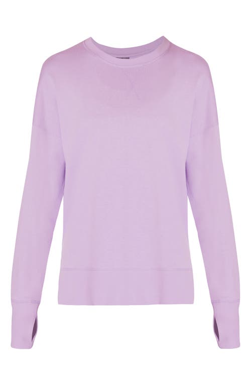 Shop Sweaty Betty After Class Sweatshirt In Midnight Cherry Purple