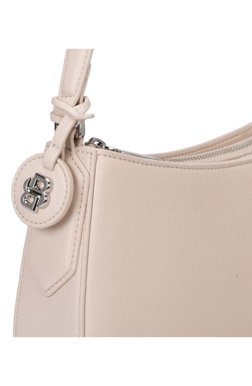 Shop Hugo Liriel Faux Leather Hobo Bag In Light Beige