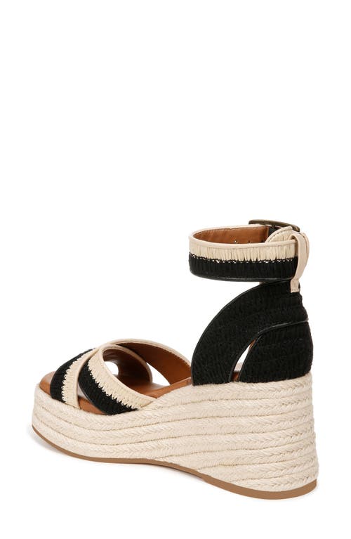 Shop Zodiac Naomi Wedge Espadrille Sandal In Natural/black