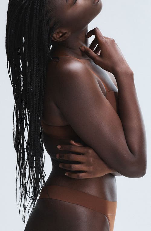 Savage X Fenty Soft N' Savage Padded Demi Bra In Brown Sugar Nude