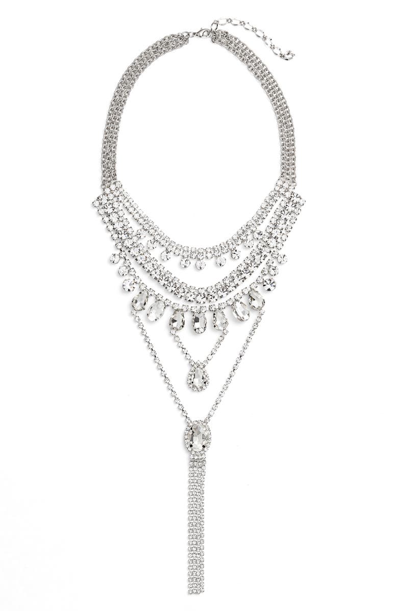 CRISTABELLE Multistrand Crystal Necklace | Nordstrom
