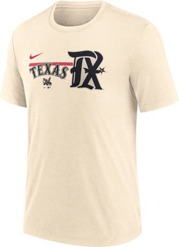 Nike Men's Nike Cream Texas Rangers 2023 City Connect Tri-Blend T-Shirt