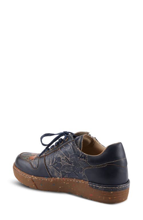 L'artiste By Spring Step Sincerity Sneaker In Navy Multi