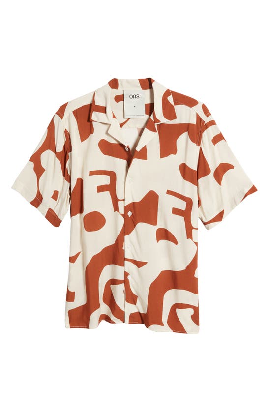 Shop Oas Russet Puzzlotec Camp Shirt In Red