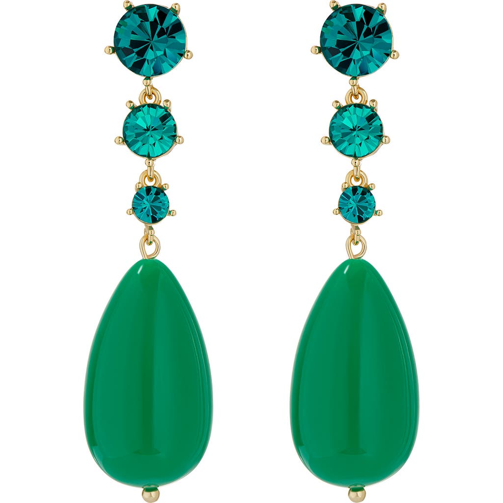 Ted Baker London Pearsti Crystal Drop Earrings In Green