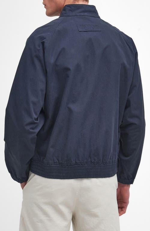 Shop Barbour Royston Cotton Canvas Jacket In Navy