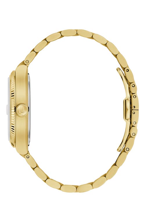 Bulova Unisex Super Seville Gold-tone Stainless Steel Bracelet Watch 38mm In Goldone