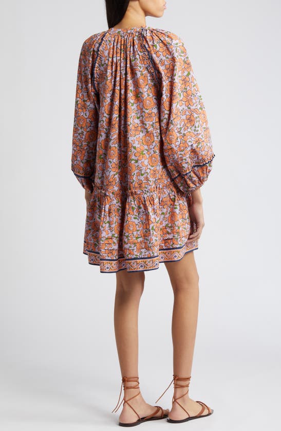 Shop Cleobella Jacklyn Floral Organic Cotton Poplin Minidress In Asilah Print