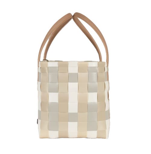 HANDED BY HANDED BY COLOR BLOCK RECYCLED TOTE BAG 