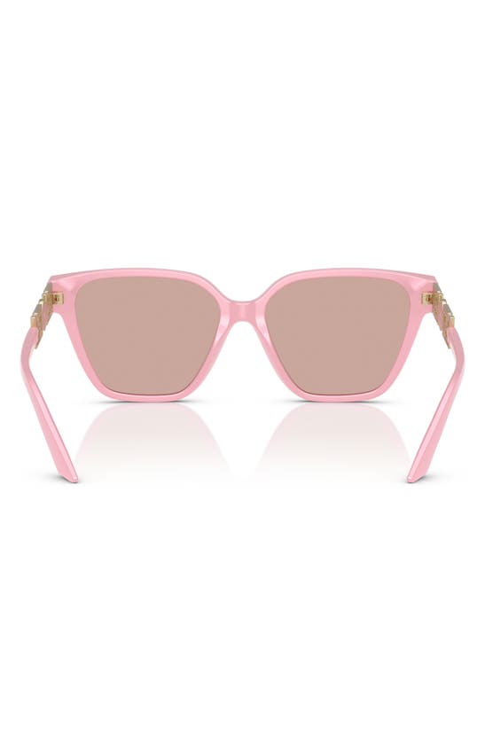 Shop Versace 56mm Butterfly Sunglasses In Pink Gradient