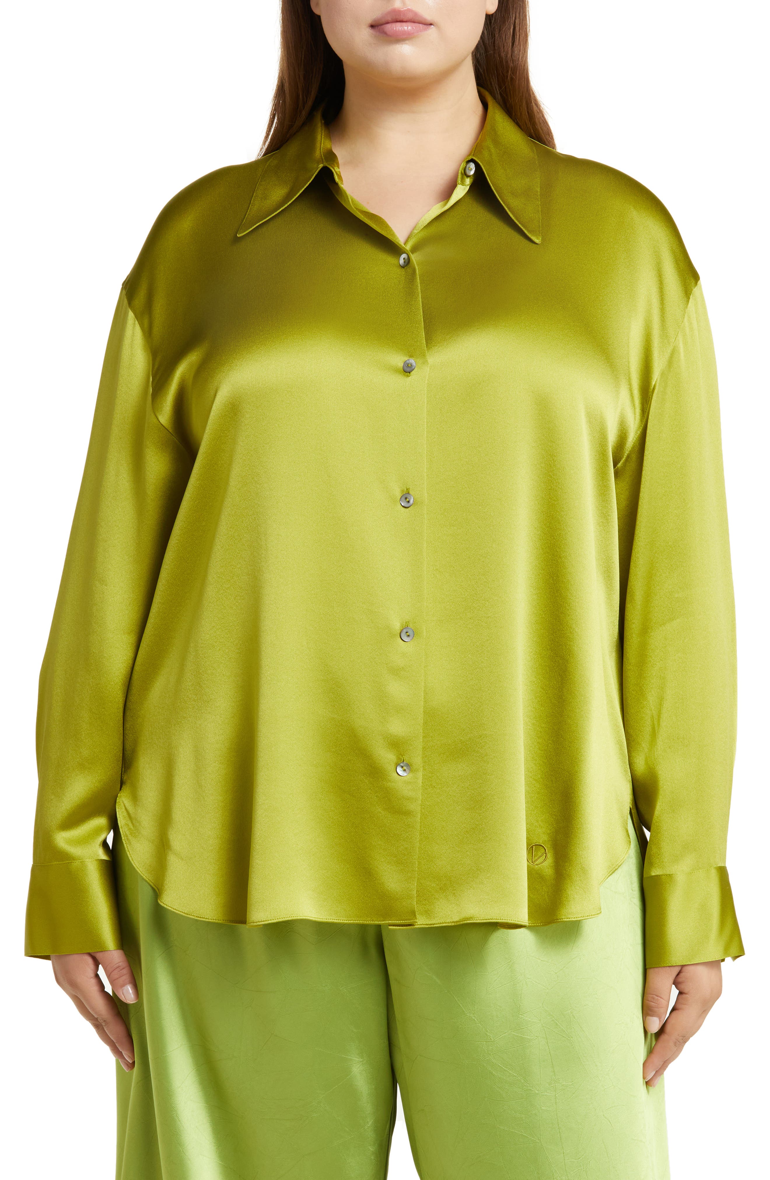 women's plus size peter pan collar blouse