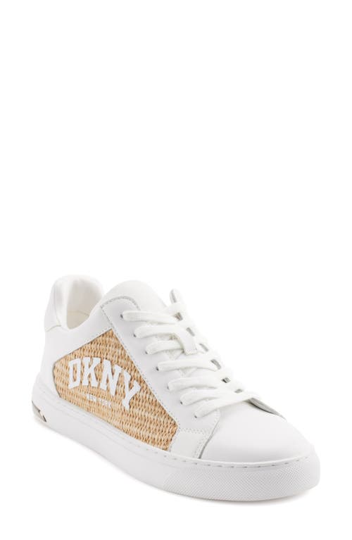Dkny Logo Sneaker In White