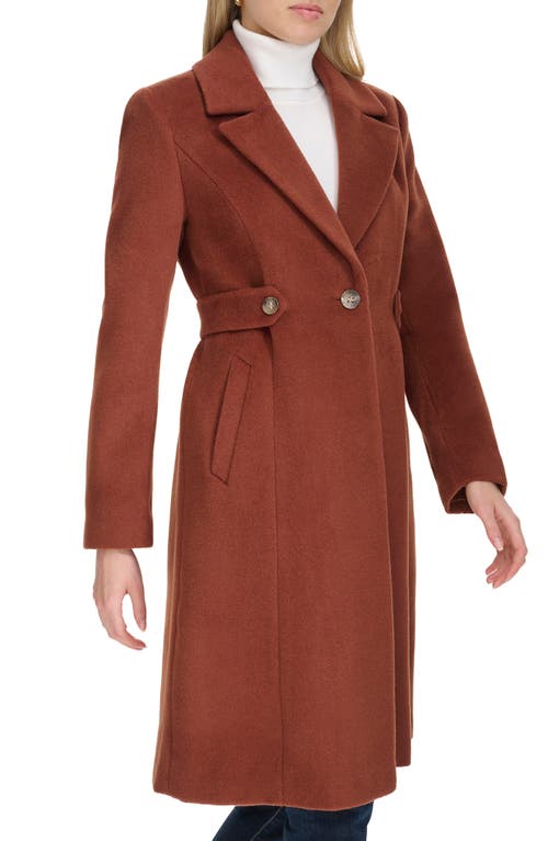 Shop Cole Haan Slick Wool Blend Coat In Castor