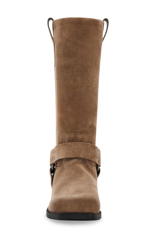 Shop Steve Madden Ruskin Boot In Taupe Suede