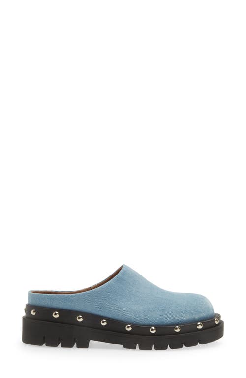 Shop Kaanas Meg Lug Sole Mule In Indigo