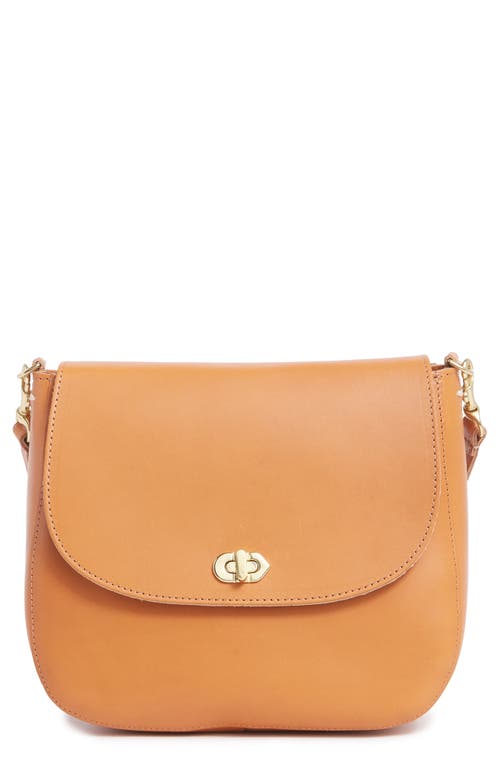 Louis Leather Crossbody Bag in Cuoio