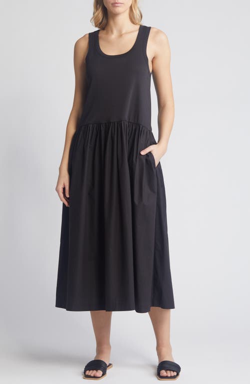 Naha Sleeveless Midi Dress in Black