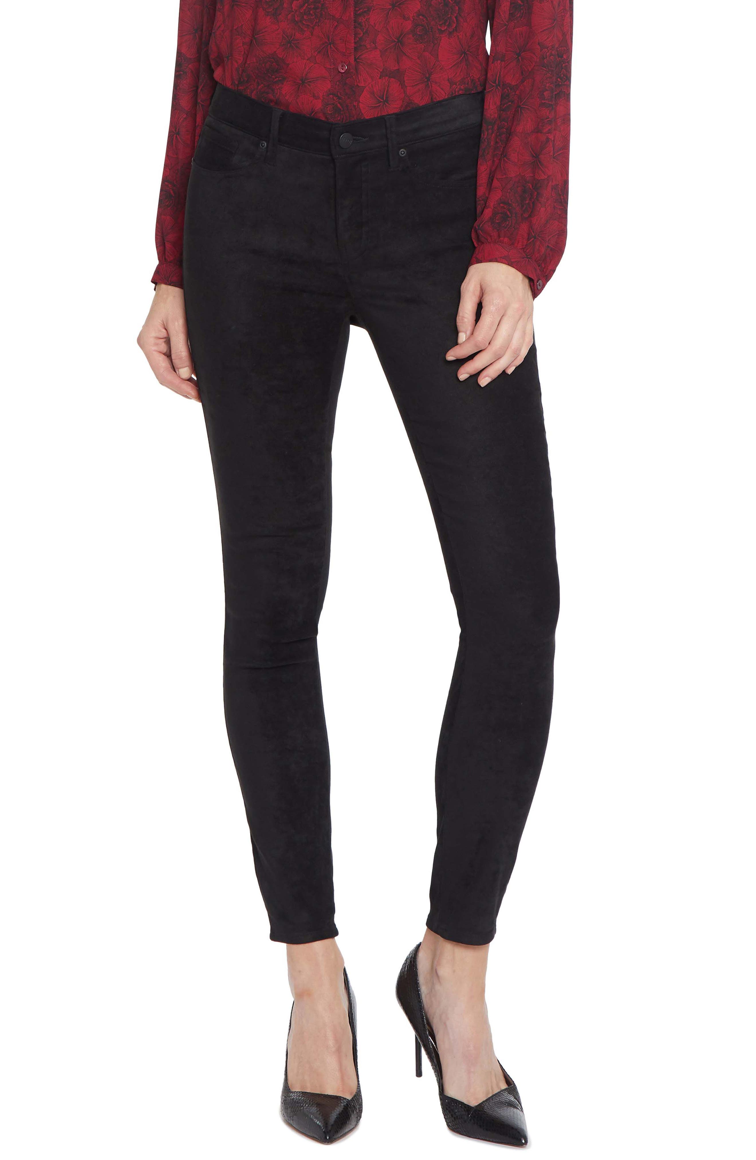 NYDJ Ami Faux Suede Ankle Skinny Pants 