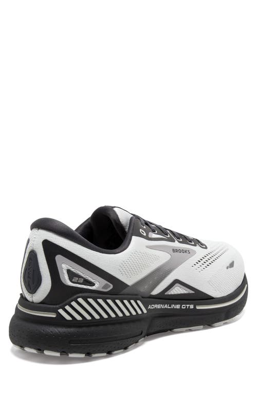 Shop Brooks Adrenaline Gts 23 Running Sneaker In Oyster/ebony/alloy