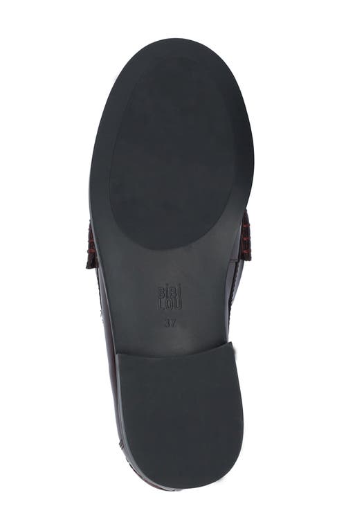 Bibi Lou Tina Bit Loafer In Burgundy