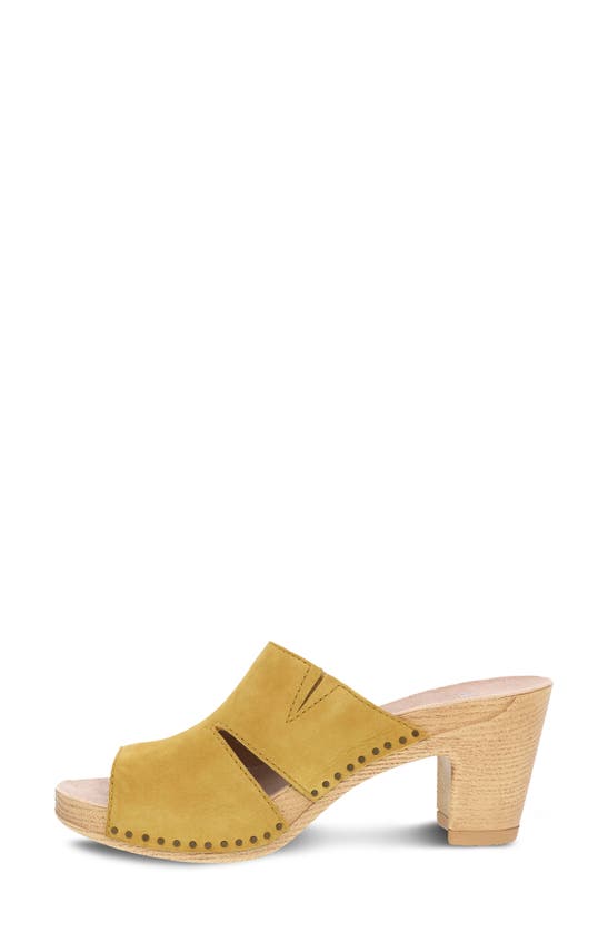 Shop Dansko Tandi Slide Sandal In Yellow