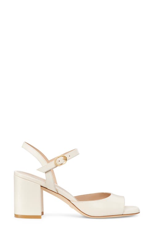 Stuart Weitzman Sh662 Womens Block Heel Man Made Ankle Strap In Seashell
