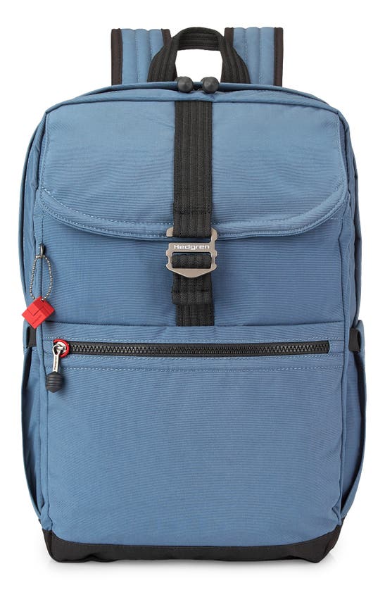 Hedgren Great American Heritage Canyon Water Repellent Laptop Backpack In Denim Blue
