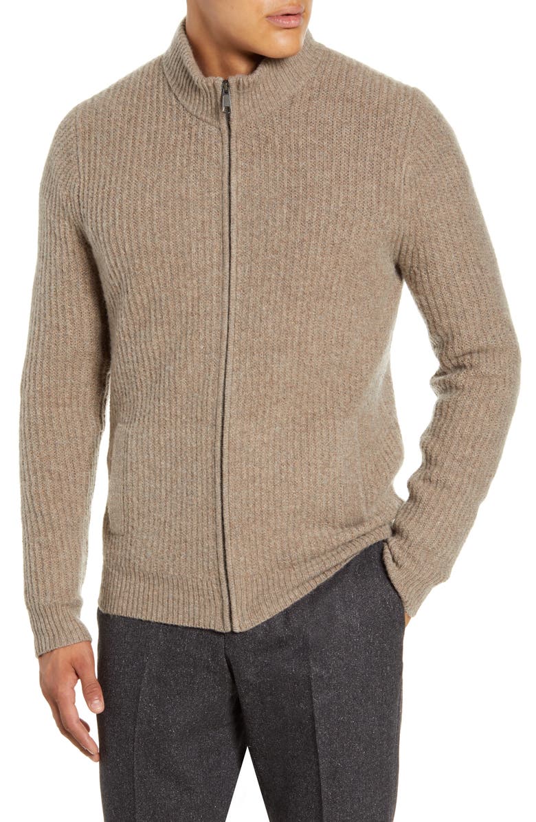 Nordstrom Men's Shop Ribbed Zip Sweater | Nordstrom