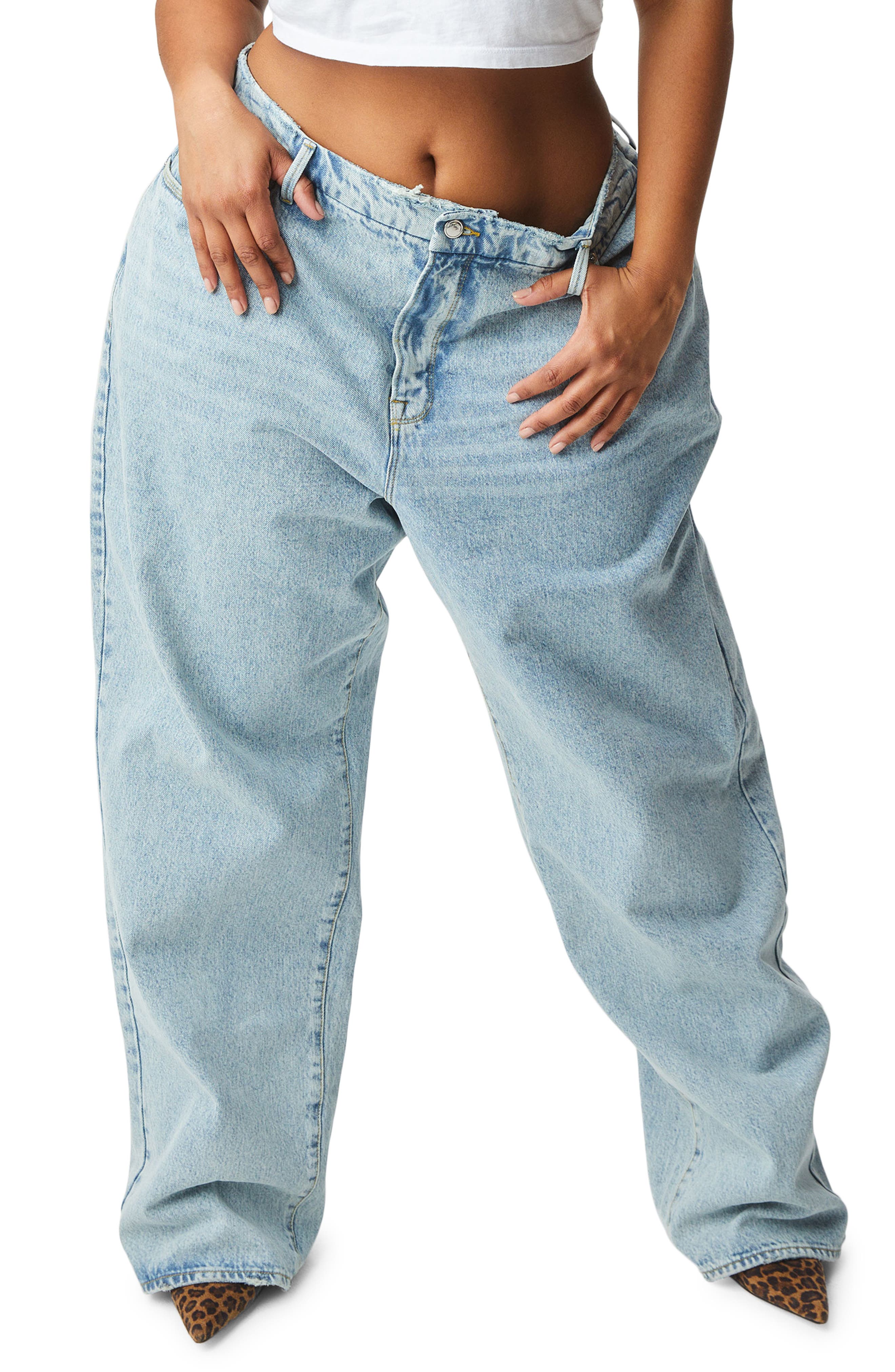 women's plus size loose fit jeans