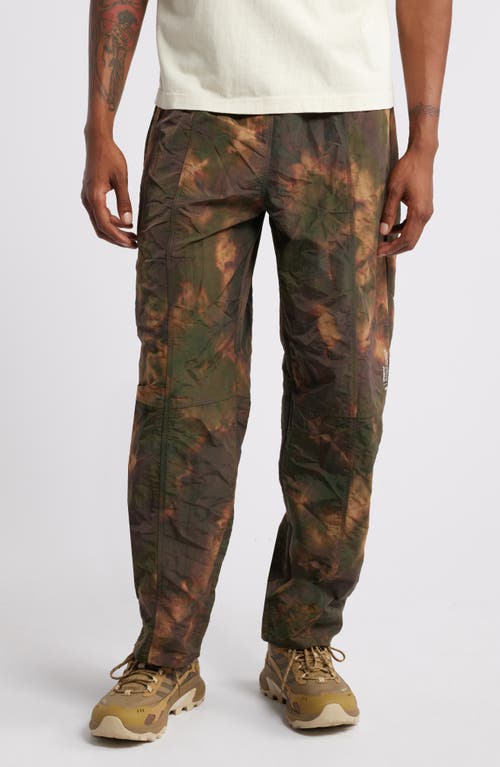 Shop Afield Out Abstract Camo Nylon Pull-on Pants In Green Camo Multi