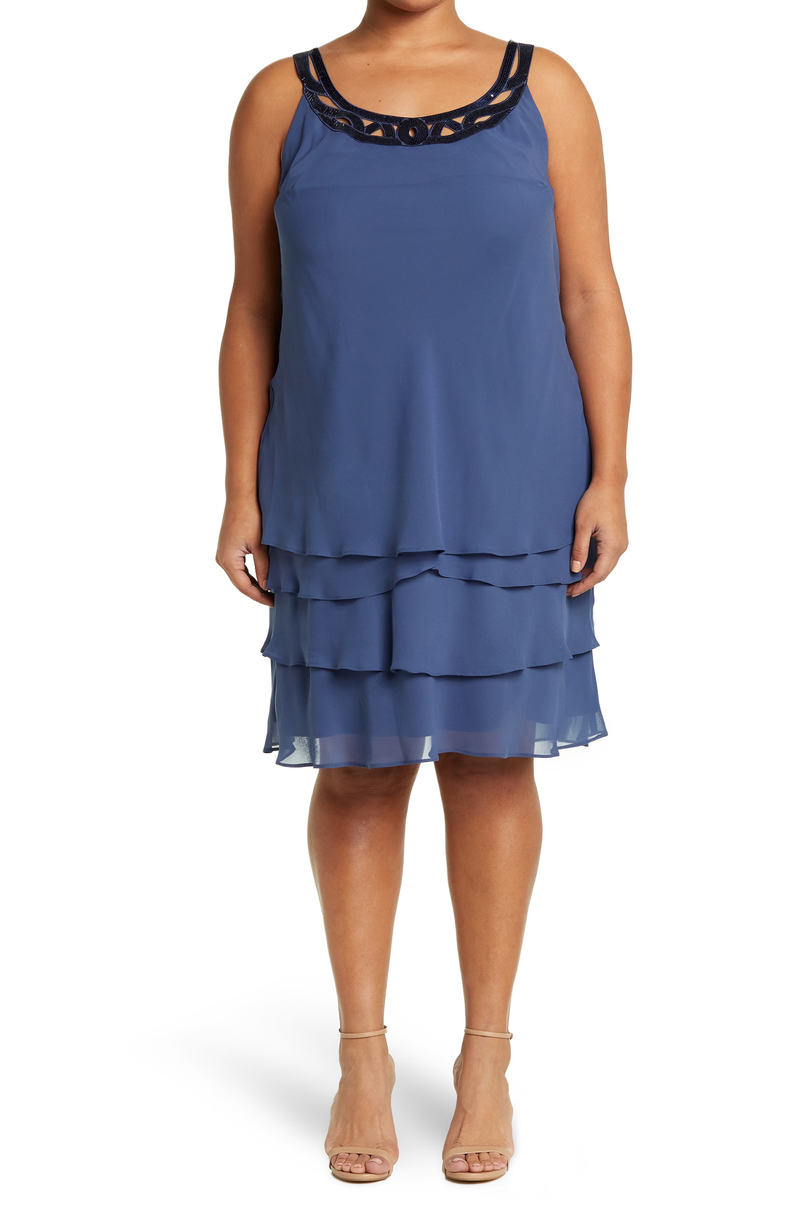 layered sequin dress