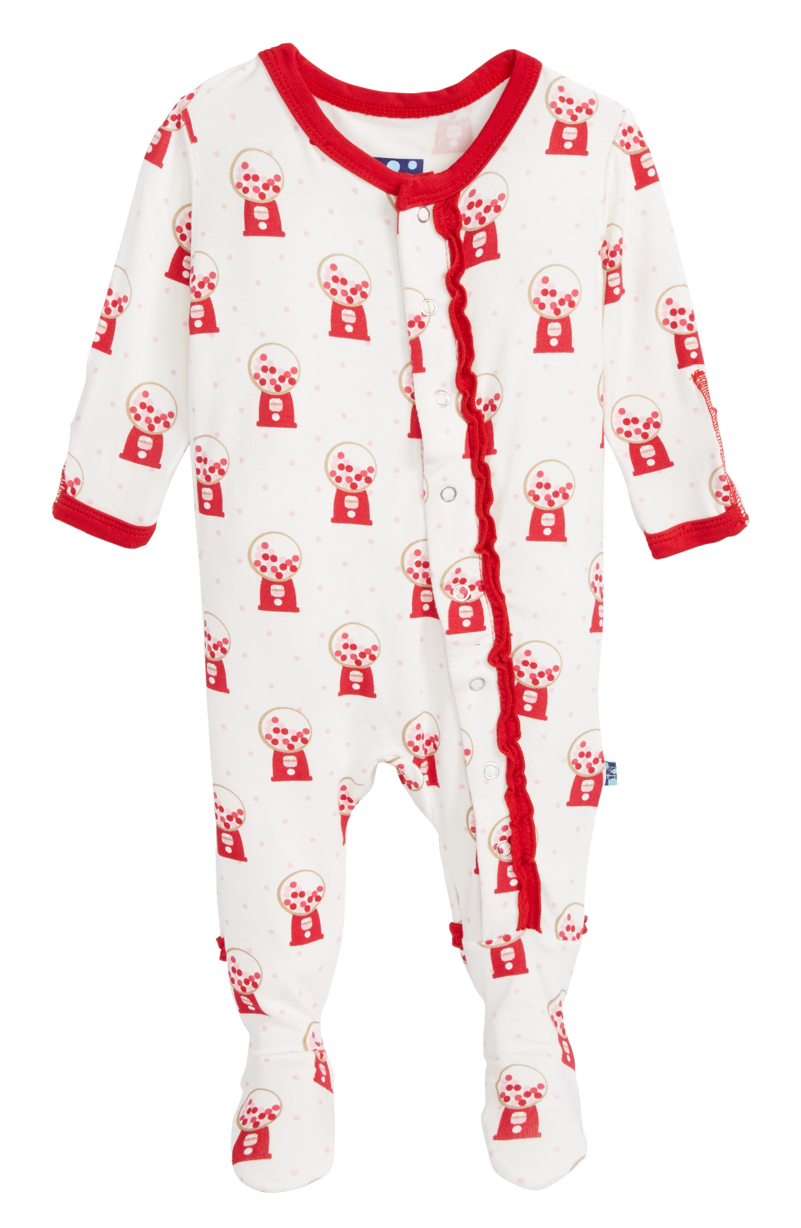 Kickee Pants Gumball Machine Ruffle Footie (Baby Girls) Nordstrom