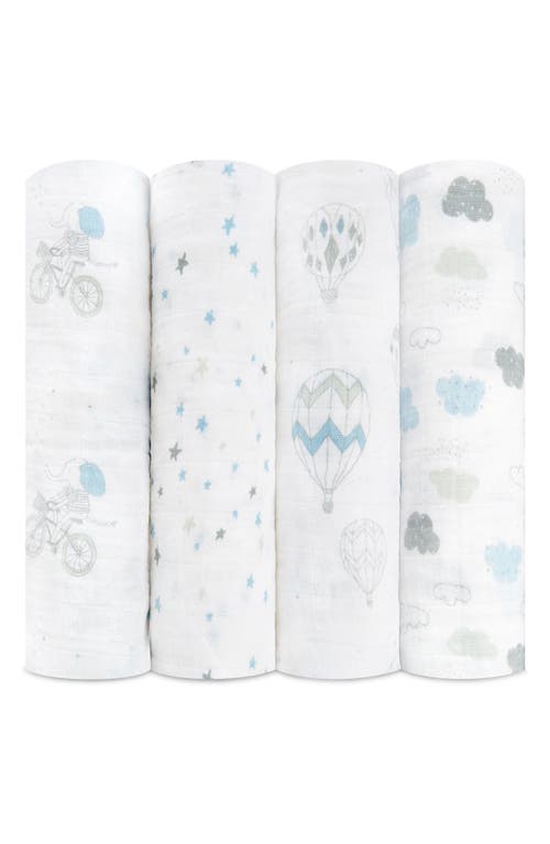 aden + anais 4-Pack Classic Swaddling Cloths in Night Sky Reverie
