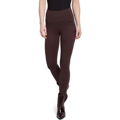 Lysse Center Seam Ponte Leggings, Brown