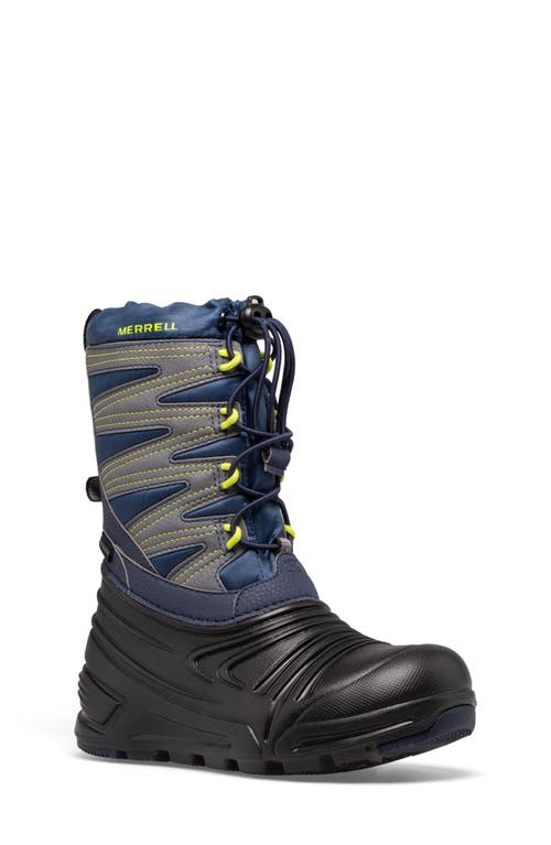 UPC 194917844953 product image for Merrell Snow Quest Lite 3.0 Waterproof Boot in Navy/Black/Grey at Nordstrom, Siz | upcitemdb.com