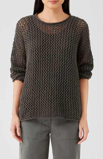 Lucky Brand Women's Cotton Open-Stitch Pullover Sweater $35.73 (60