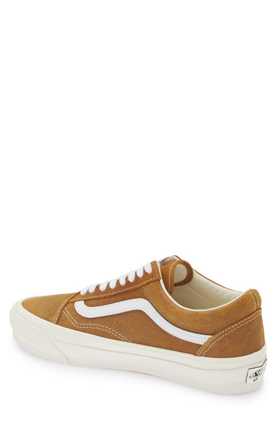 Shop Vans Premium Old Skool 36 Sneaker In Wax Leather Golden Brown
