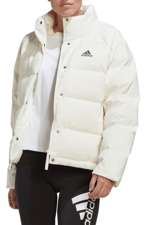 adidas Helionic Relaxed 600 Fill Power Down Jacket in White at Nordstrom, Size Small