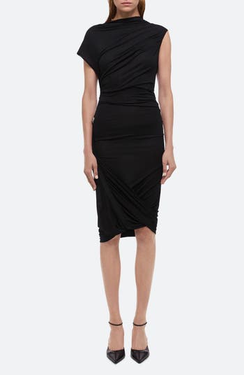 Helmut lang ruched dress hotsell