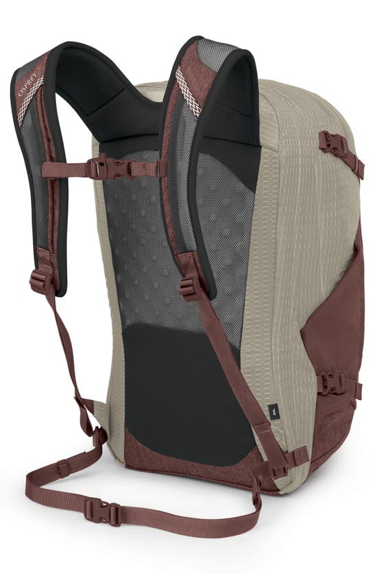 Shop Osprey Nebula 32-liter Backpack In Sawdust Tan/ Raisin Red
