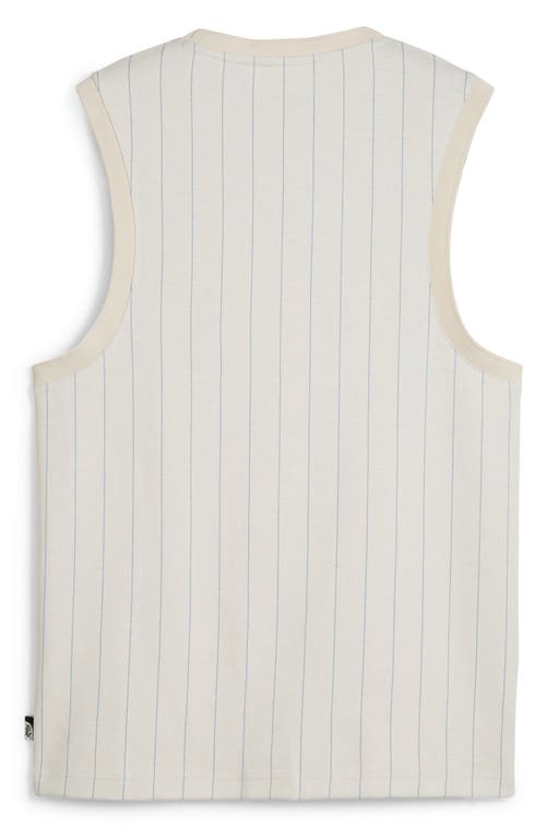 Shop Puma Basketball Nostalgia Pinstripe Tank In Alpine Snow