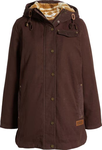 Pendleton Maria Canvas Corduroy Trim Parka | Nordstrom