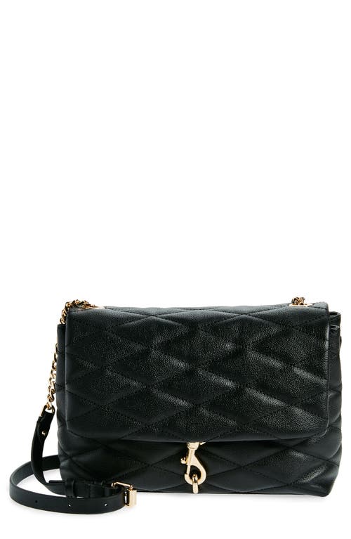 Shop Rebecca Minkoff Edie Quilted Leather Convertible Shoulder Bag<br /> In Black