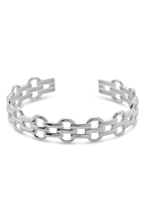 Sterling Silver Delicate 2 Layer Chain Bracelet – Sterling Forever