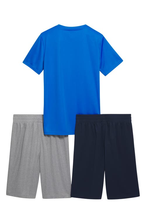 Shop Puma Kids' Performance T-shirt & Shorts 3-piece Set In Blue