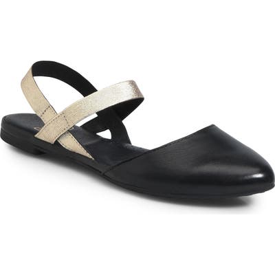 Ono Free Ankle Strap Flat- Black