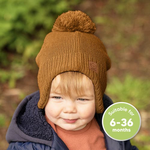 Keababies Muff Knitted Beanie In Latte