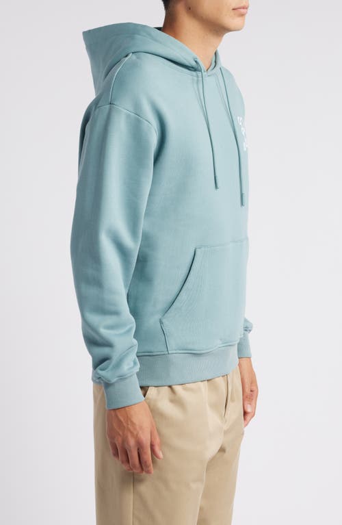 Shop Bogey Boys Essential Cotton Hoodie In Bogey Blue